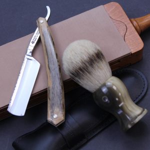 Thiers Issard Cut Throat Razor Mammoth Ivory Diamond Spine