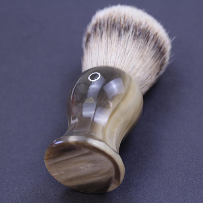 Custom Faux Horn Shaving Brush - Image 3