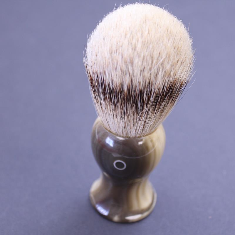 Custom Faux Horn Shaving Brush - Image 4