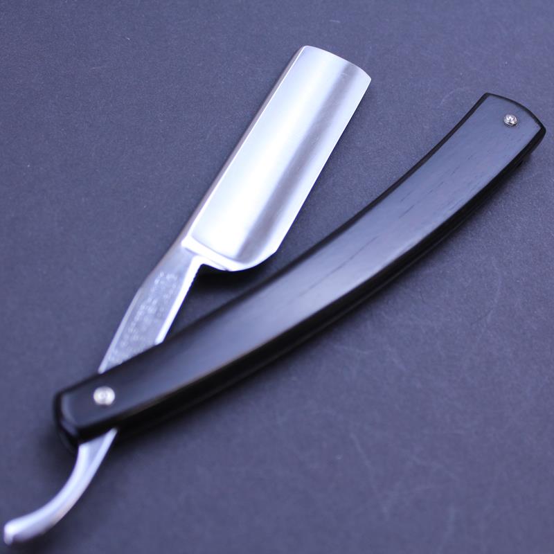 Ralf Aust 6/8 Stainless Steel Razor with Contemporary African Blackwood Scales - Image 6