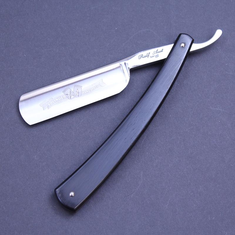 Ralf Aust 6/8 Stainless Steel Razor with Contemporary African Blackwood Scales - Image 8