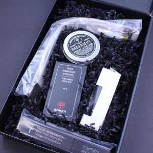 Boker Curly Birch Razor And Shaving Set