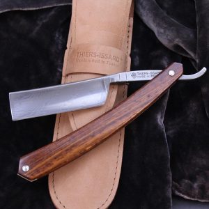 Thiers Issard Damascus Razor In Snakewood