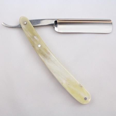 Dovo 5/8 Stainless Steel Buffalo Horn Razor Dovo - 2