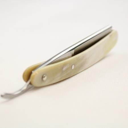 Dovo 5/8 Stainless Steel Buffalo Horn Razor Dovo - 6