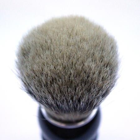 TI Silvertip Badger Black Horn Shave Brush - 2