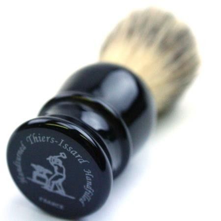 TI Pure Badger Black Plastic Shave Brush Thiers-Issard - 2