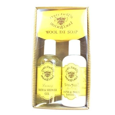 Mitchell's Wool Fat Bath Soap, Gel and Lotion Gift Set