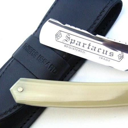 TI 5/8 Blonde Horn Razor With Wheatfield Spine Design Thiers-Issard - 1