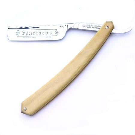 TI 5/8 Boxwood Razor With Flower Design Spine