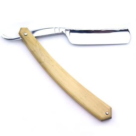 TI 5/8 Boxwood Razor With Flower Design Spine Thiers-Issard - 2