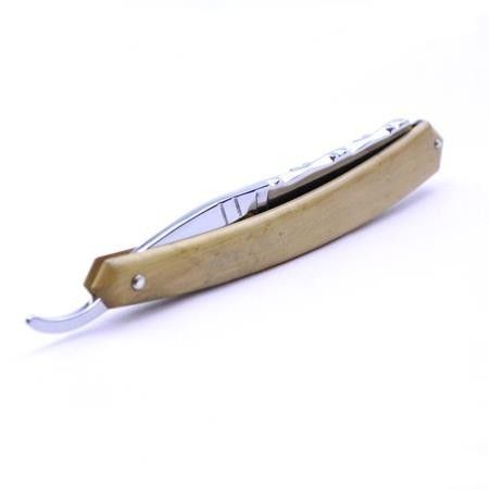 TI 5/8 Boxwood Razor With Flower Design Spine Thiers-Issard - 7