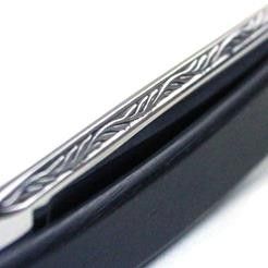 TI 6/8 Ebony Razor Leaf Spine and Eagle Marking