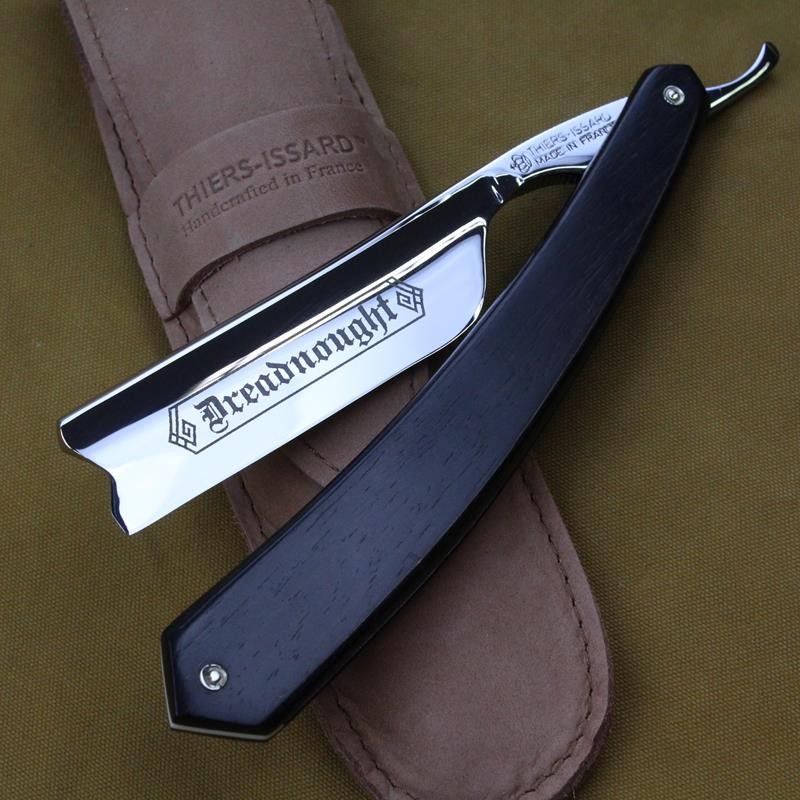 Thiers Issard 7/8 Ebony Hook Nose Razor with Dreadnought Mark
