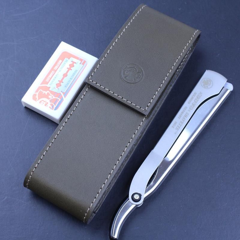 Dovo Shavette Case with Shavette and Blades