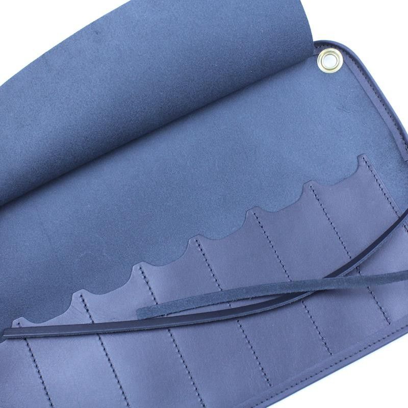 TI Black Leather 7 Razor Roll