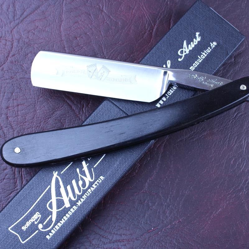 Ralf Aust 6/8 Stainless Steel Razor with African Blackwood Scales