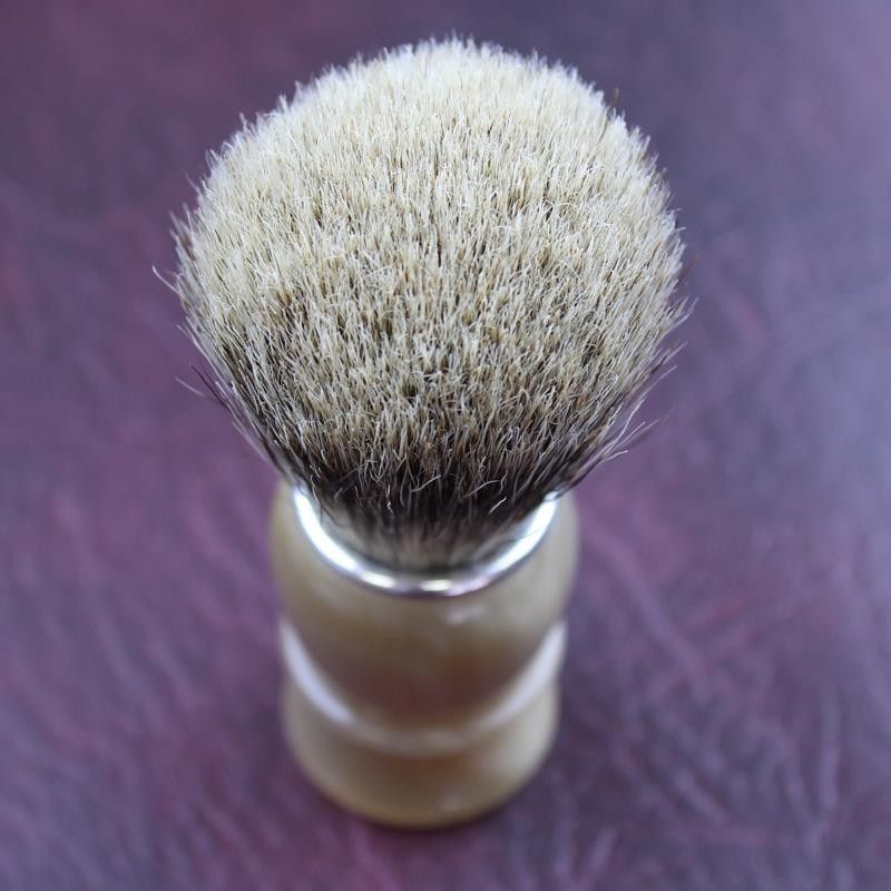 TI Super Badger Blonde Horn Shave Brush