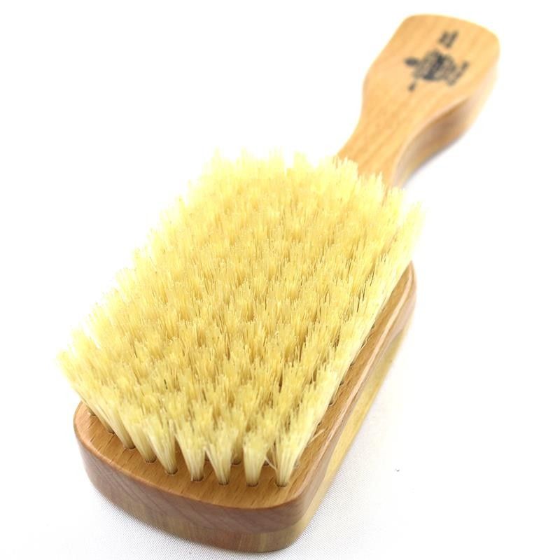 Kent Satinwood Soft Pure White Bristle Rectangular Club Brush