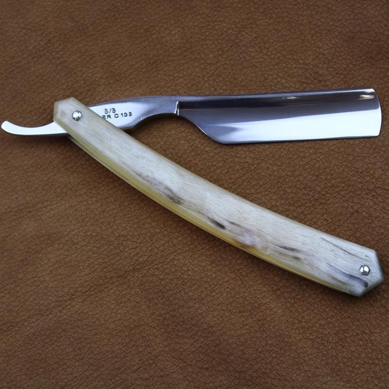 TI 5/8 Razor with Bijou de France Mark and Ram's Horn Scales