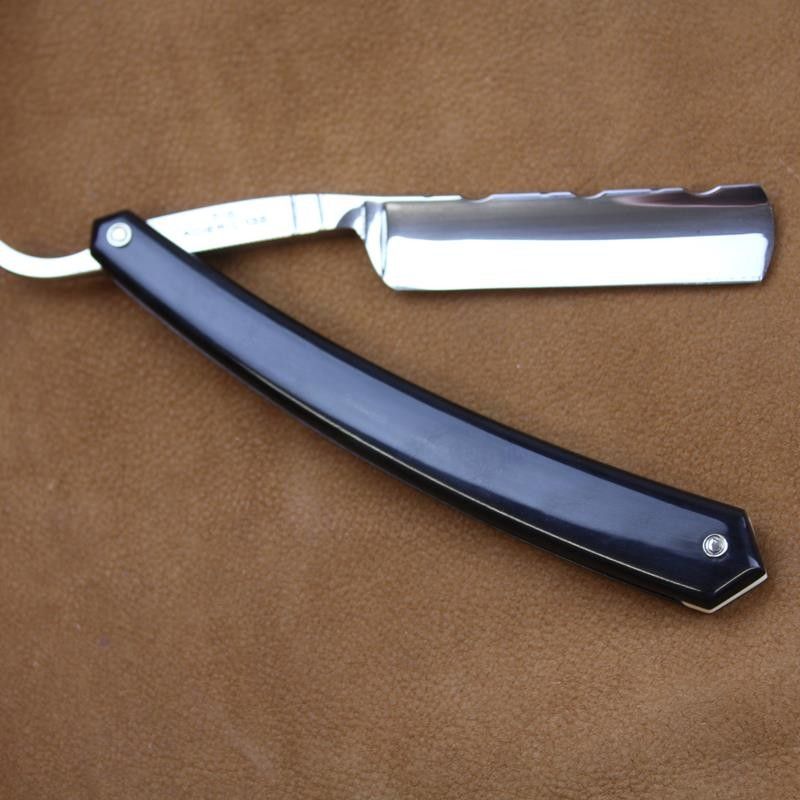 TI 5/8 Bramble Spine Black Horn Razor with Bijou de France Mark