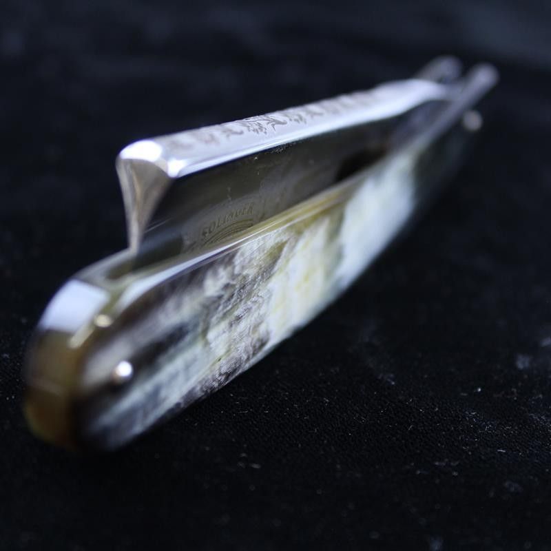 Ralf Aust Square Point Horn Cutthroat Razor