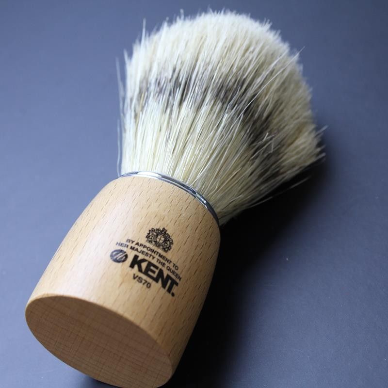 Kent Natural Beechwood Synthetic Shave Brush