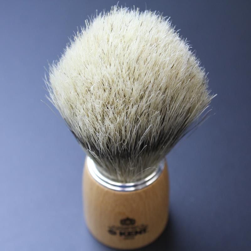 Kent Natural Beechwood Synthetic Shave Brush