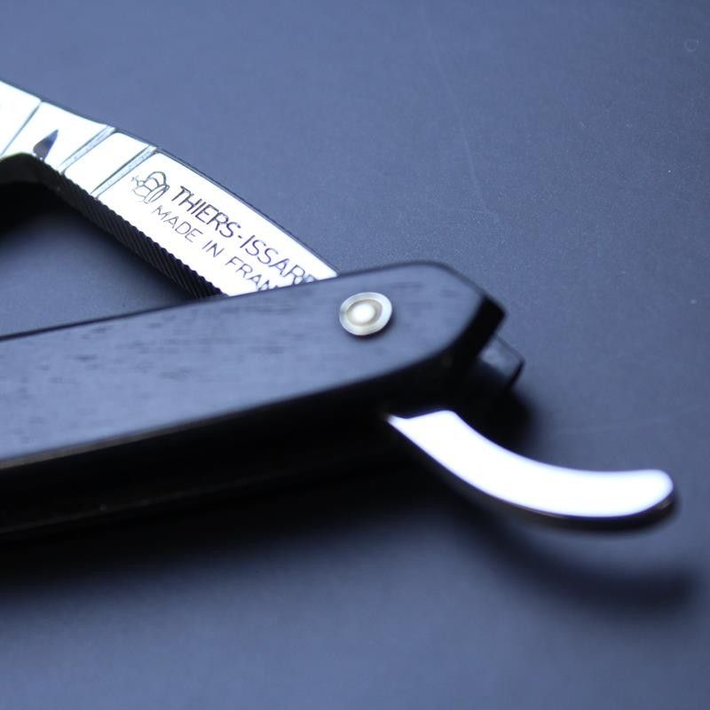 TI 5/8 Fox and Rooster Razor with Ebony Scales