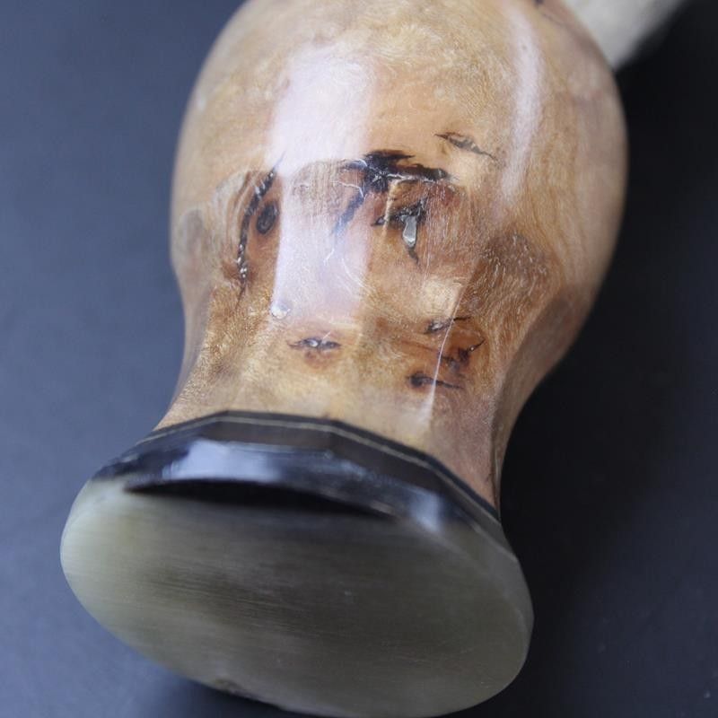 Custom Shaving Brush In Burr Elm