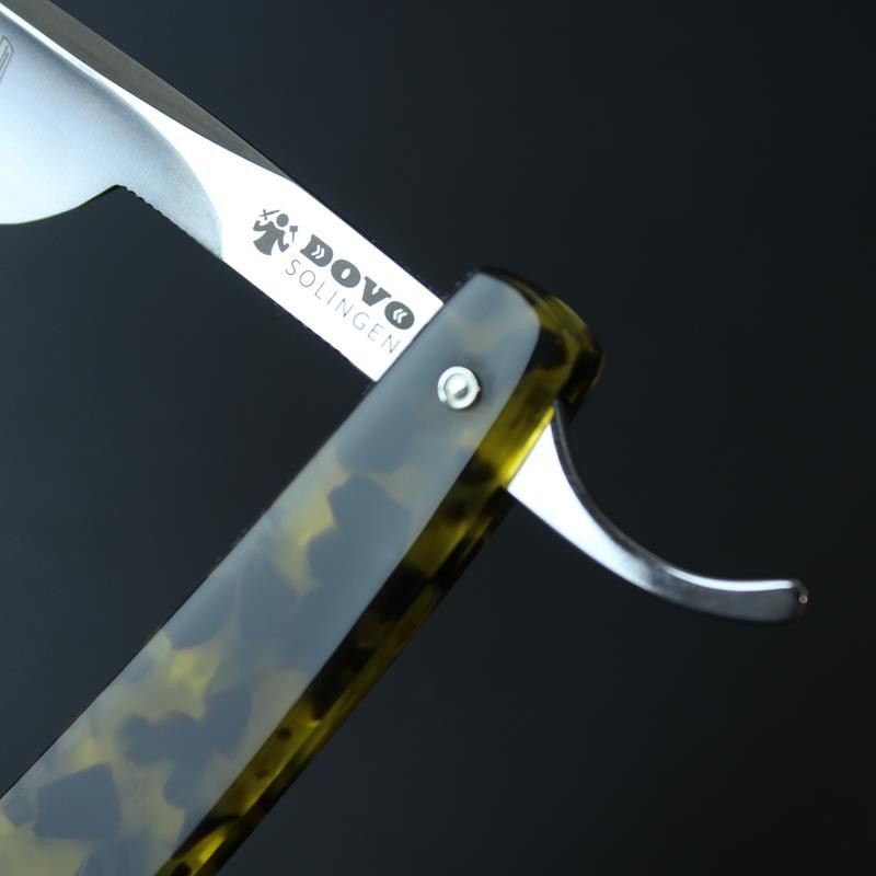 Dovo 5/8 Barbarossa Faux Tortoiseshell Carbon Steel Shavette Razor