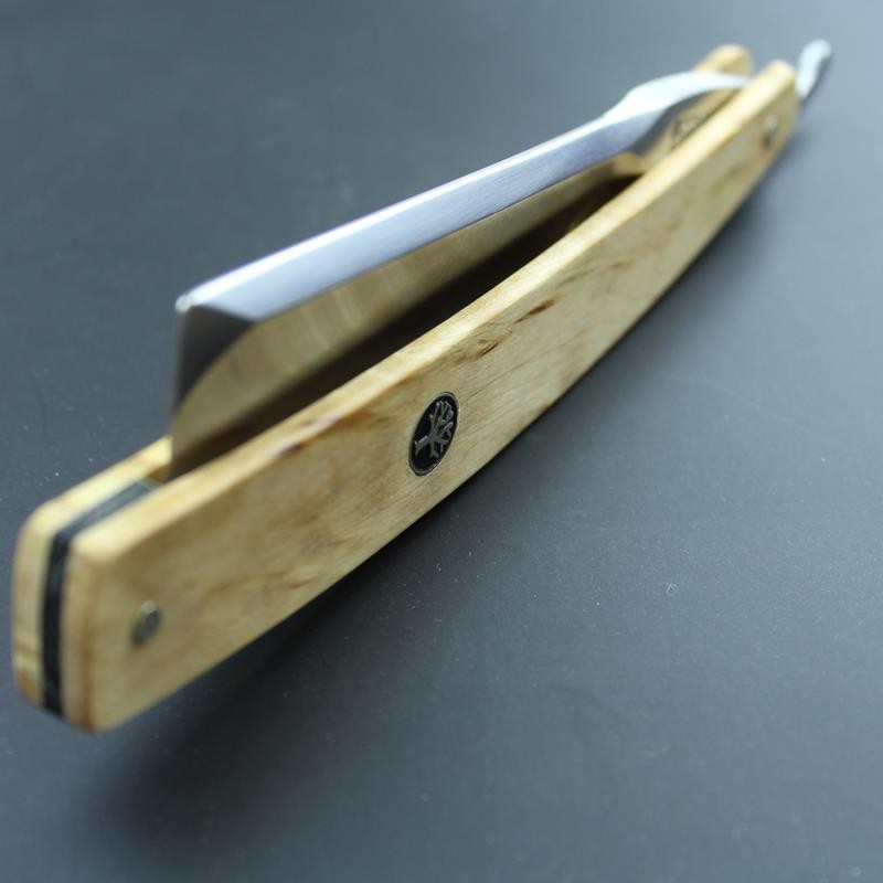 Boker Celebrated Curly Birch 6/8 Razor
