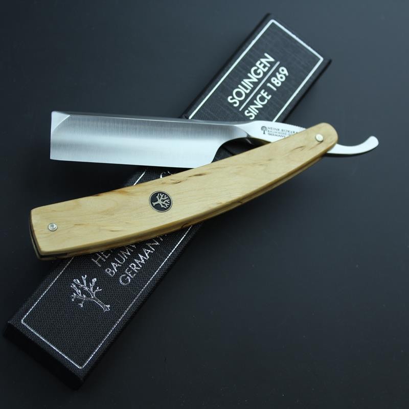 Boker Celebrated Curly Birch 6/8 Razor