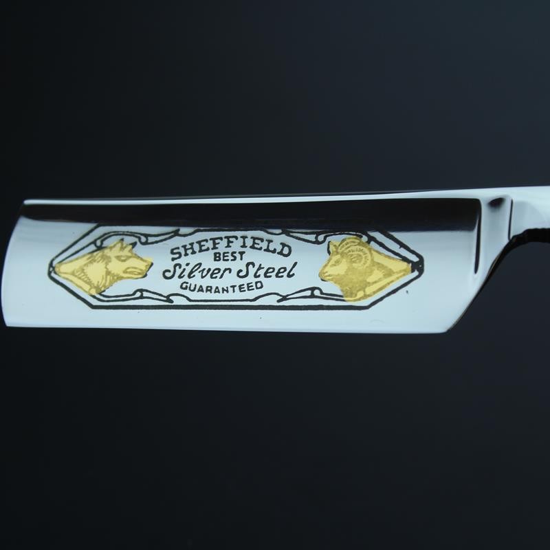 TI 6/8 Desert Ironwood Razor with Wolf & Ram Mark