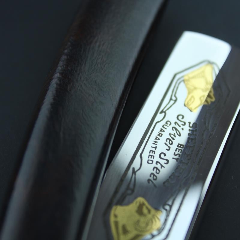 TI 6/8 Desert Ironwood Razor with Sheep & Wolf Mark