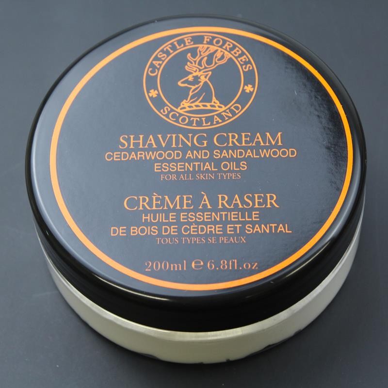 Castle Forbes Cedarwood & Sandalwood Essential Oil Shaving Cream