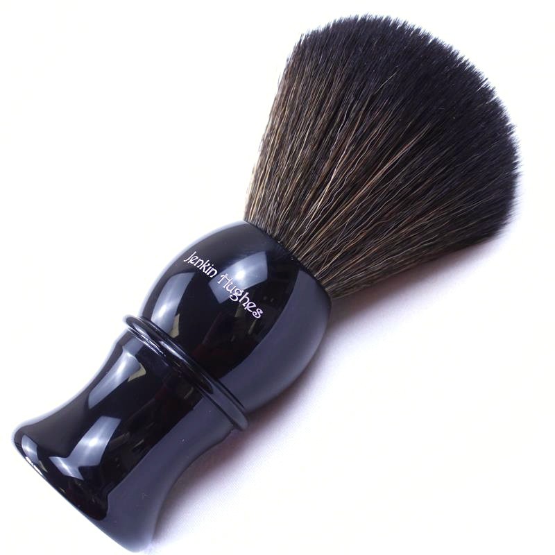 Jenkin Hughes Black Synthetic Bristle Shave Brush