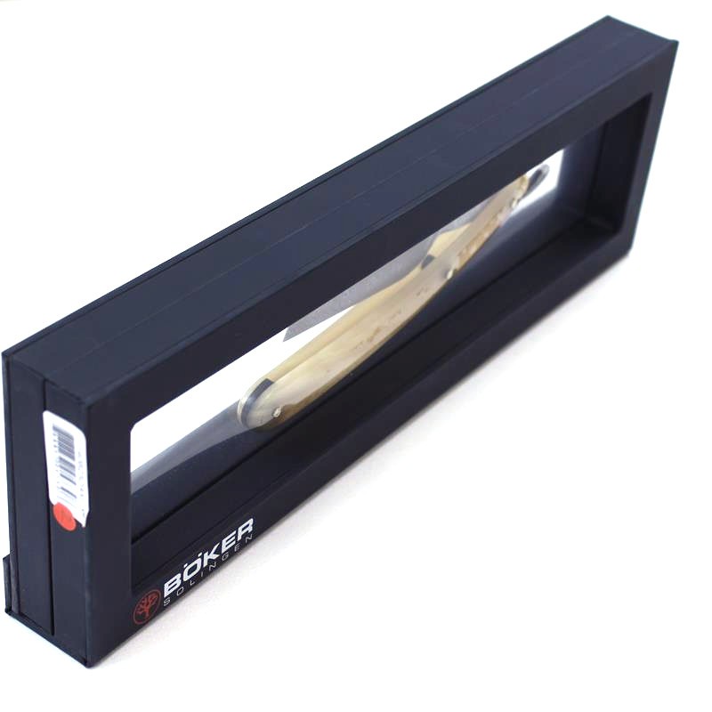 Boker 6/8 Damascus Horn Razor