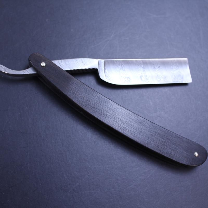 Boker Ebony Damascus 6/8 Razor