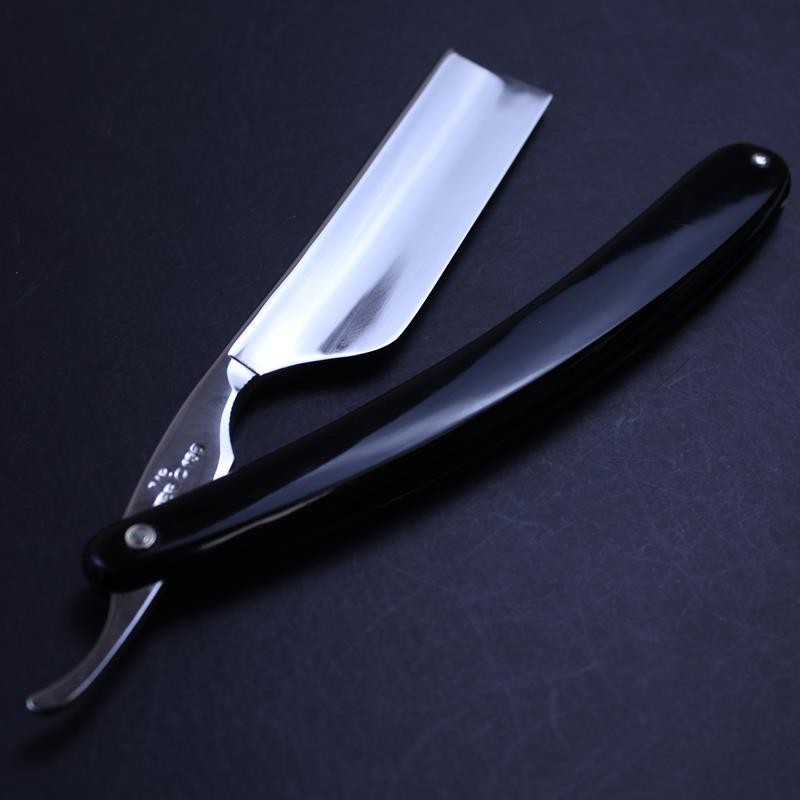 TI 7/8 Basic Black Square Point Razor