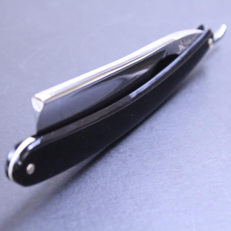 TI 7/8 Basic Black Square Point Razor