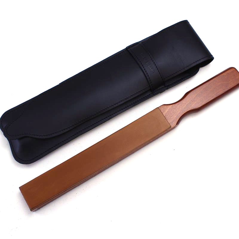 TI Luxury Travel Strop in Black Leather Case
