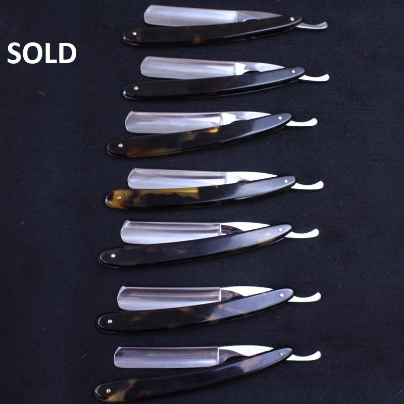 Seven Vintage Wilkinson Special Faux Tortoiseshell Razors