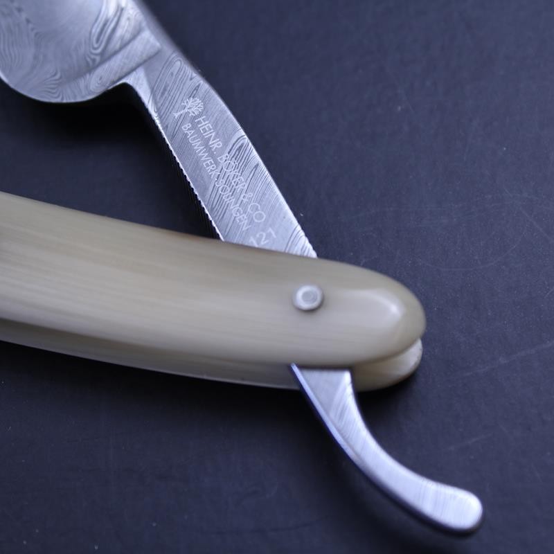 Boker 6/8 Damascus Horn Razor