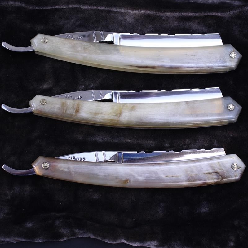 Thiers Issard 5/8 Rams Horn Razor With Brambles Spine Design